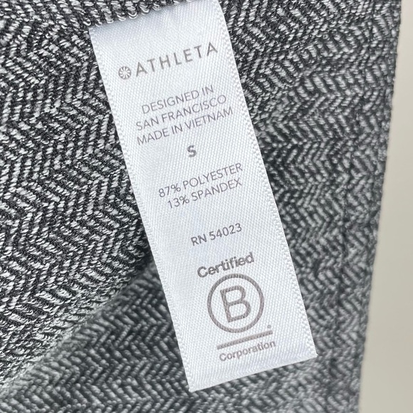 Athleta Women's Small Delancey Herringbone Tight High Rise Zip Pocket Leggings - Picture 10 of 16